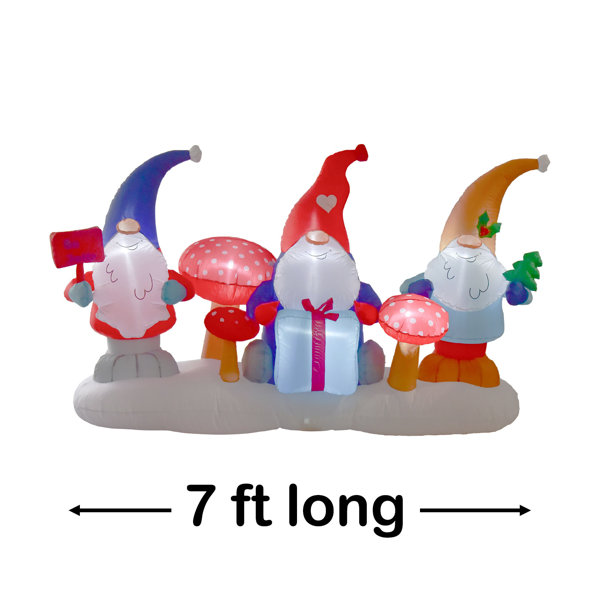 The Holiday Aisle® Nifti Nest 7 Ft Long X 4 Ft Tall Christmas Gnome